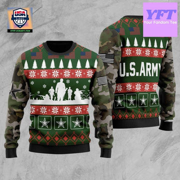 Us Army Military American Army Family Soldier Dad X Mas 3d Ugly Christmas Sweater ? Usalast