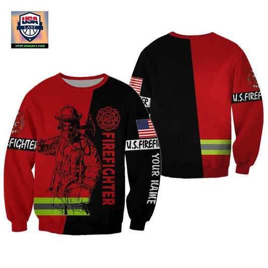 Us Firefighter Personalized Name 3D Sweater ? Usalast