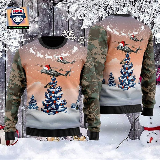 US Marine Corps Sikorsky CH-53E Super Stallion S-65E 80 Christmas Sweater 3D ? Usalast