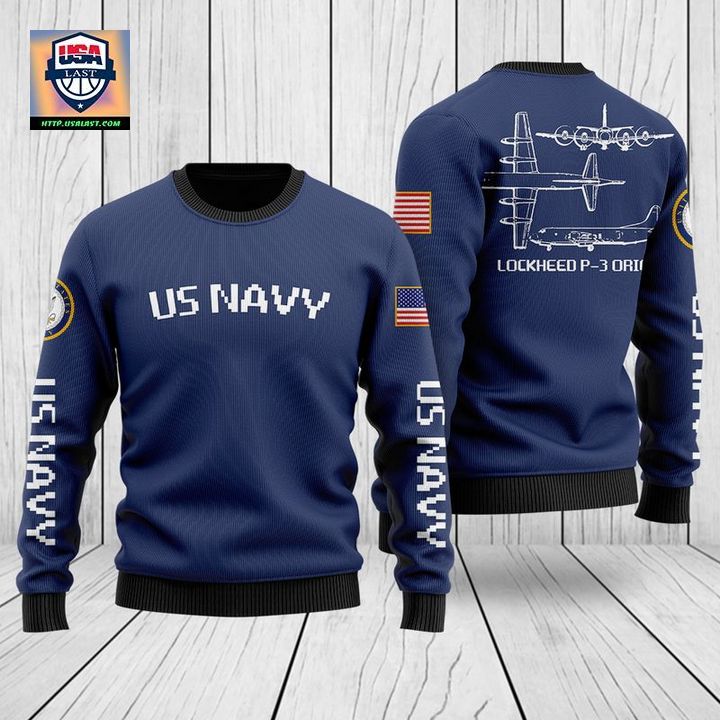 US Navy Lockheed P-3 Orion Christmas Sweater 3D ? Usalast