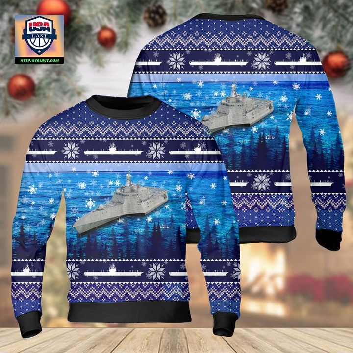US Navy USS Independence LCS-2 Christmas AOP Sweater ? Usalast