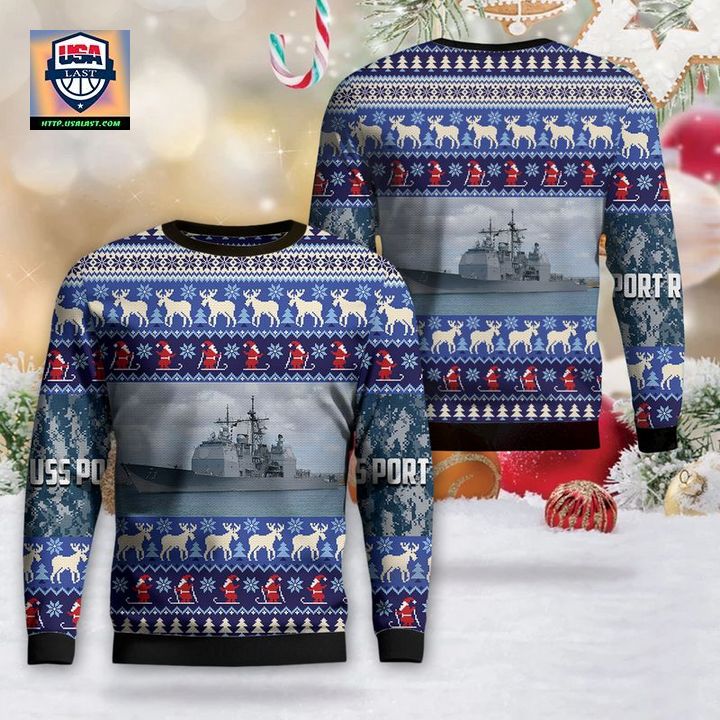 US Navy USS Port Royal Christmas Sweater 3D ? Usalast