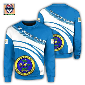 Us Virgin Islands Coat Of Arms Sweater Cricket Style J5W ? Usalast