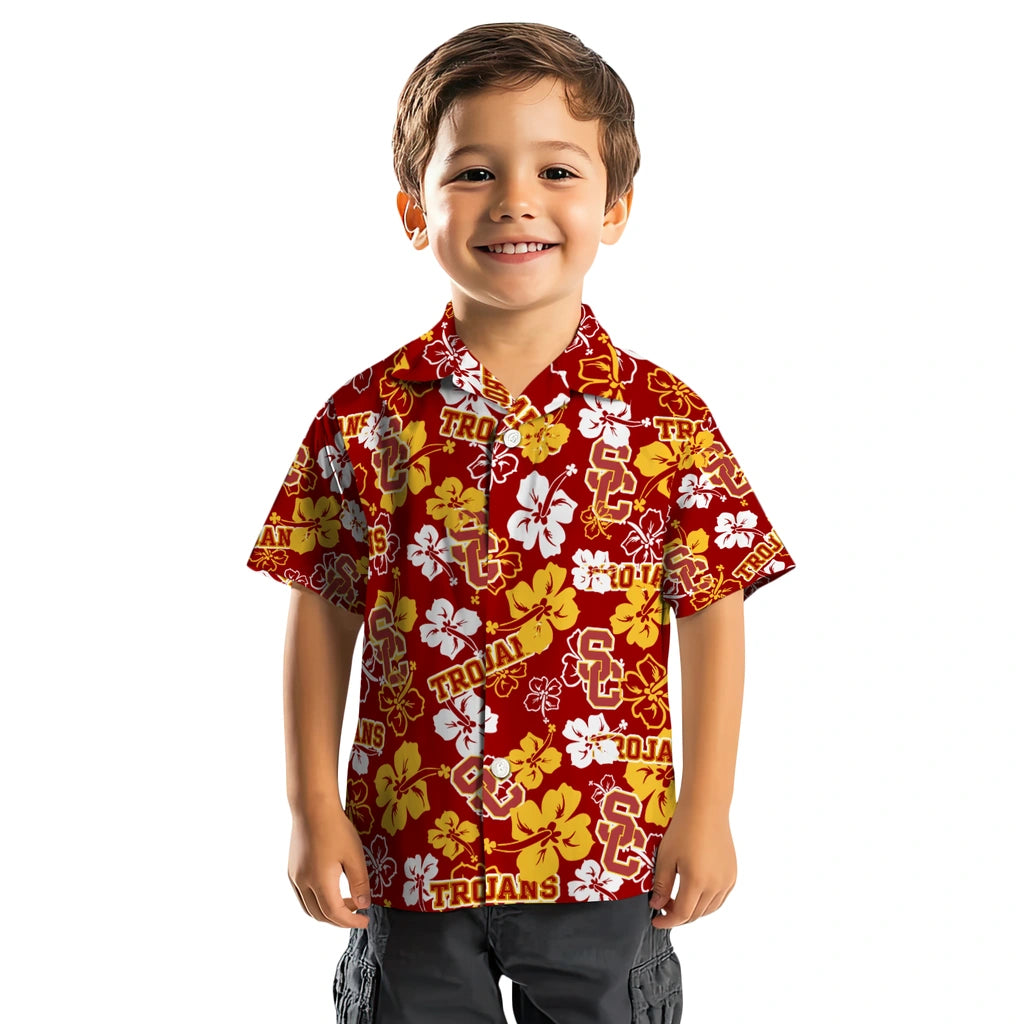 USC Trojans Hibiscus Bloom Hawaiian Shirt – Moonbestprint