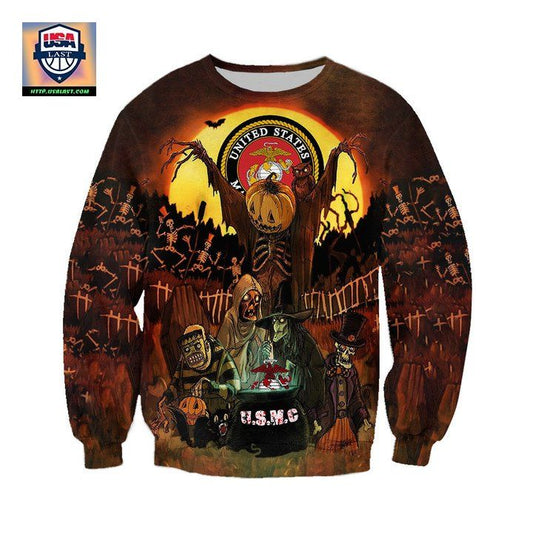 Usmc Mummy Grave Halloween 3D Sweater ? Usalast