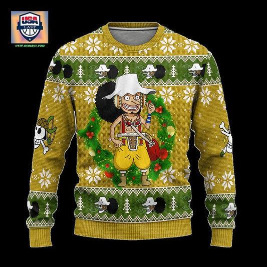 Usopp One Piece Anime Ugly Christmas Sweater Xmas Gift ? Usalast