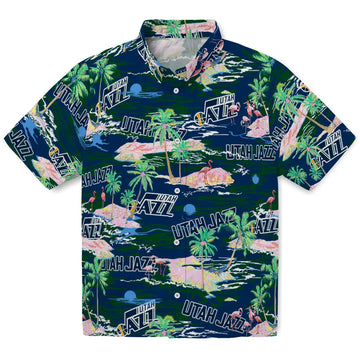 Utah Jazz Flamingo Retreat 2026 Hawaiian Shirt – Moonbestprint