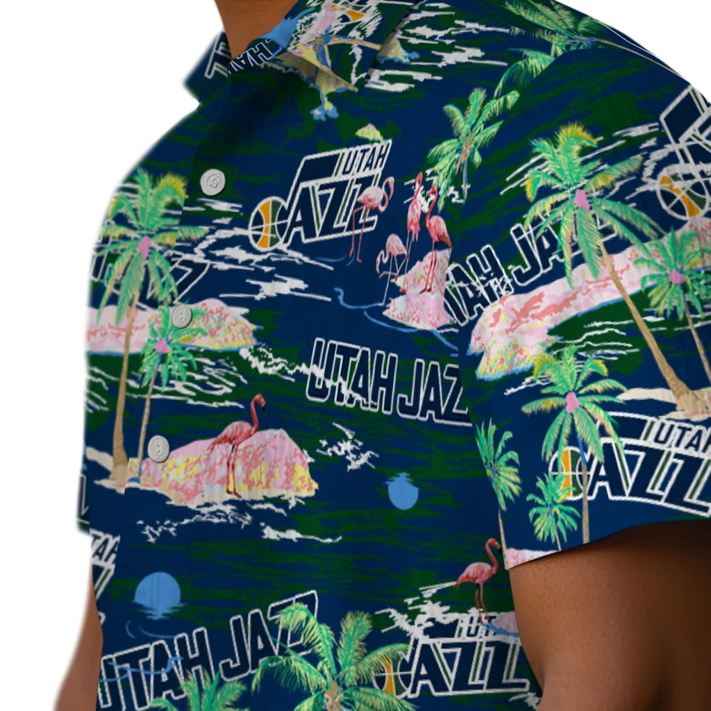 Utah Jazz Flamingo Retreat 2026 Hawaiian Shirt – Moonbestprint