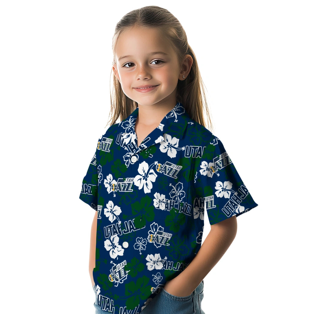 Utah Jazz Hibiscus Bloom Hawaiian Shirt – Moonbestprint