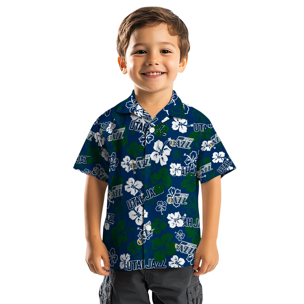 Utah Jazz Hibiscus Bloom Hawaiian Shirt – Moonbestprint