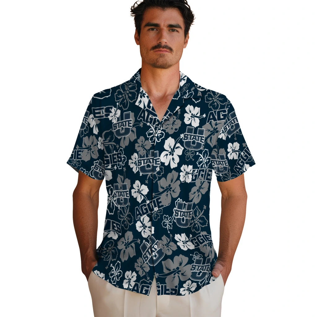Utah State Aggies Hibiscus Bloom Hawaiian Shirt – Moonbestprint
