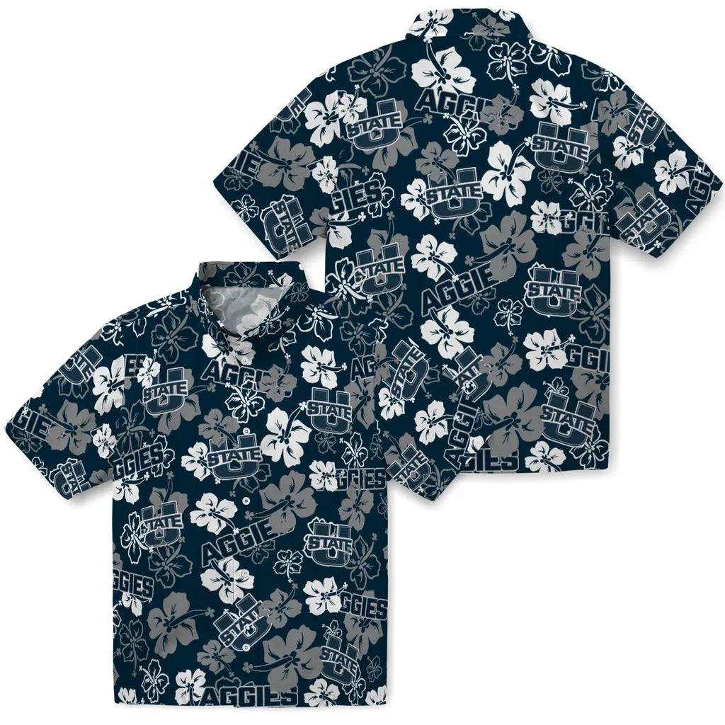 Utah State Aggies Hibiscus Bloom Hawaiian Shirt – Moonbestprint