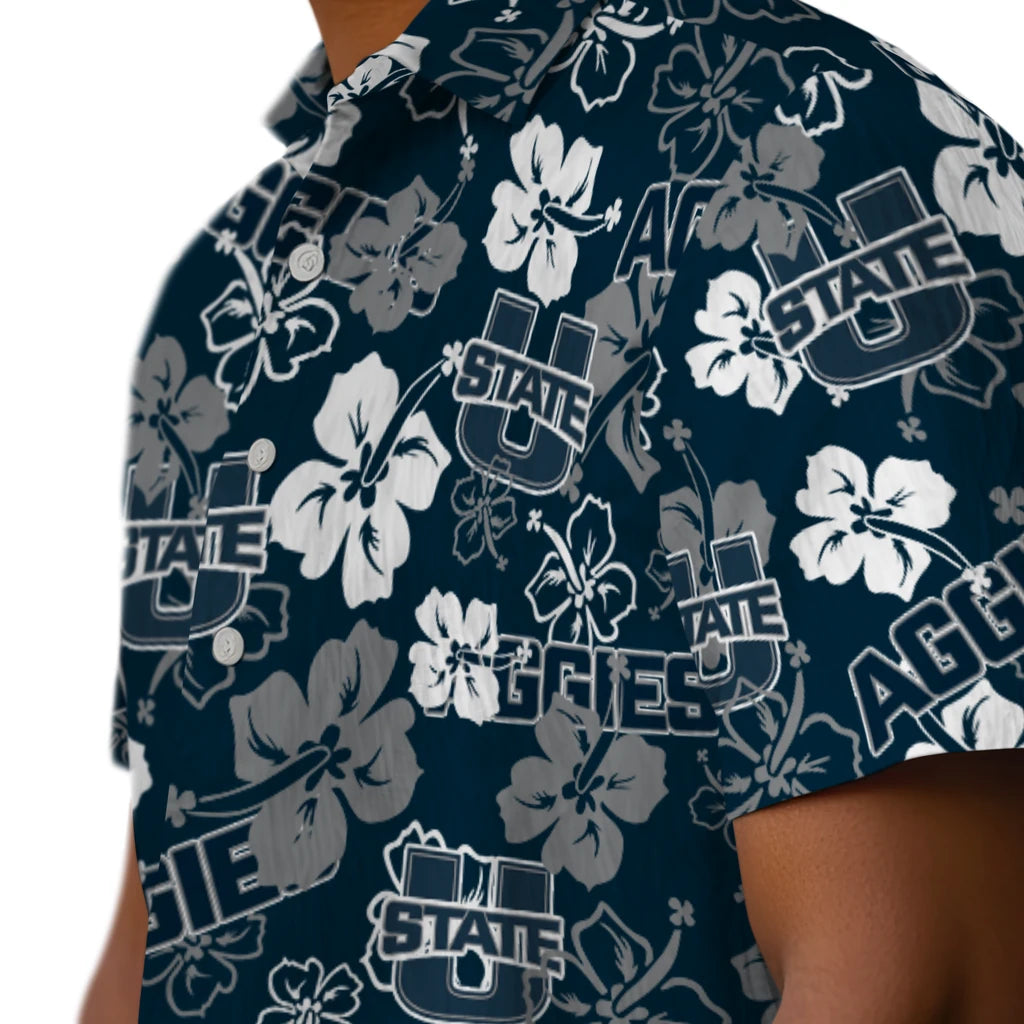 Utah State Aggies Hibiscus Bloom Hawaiian Shirt – Moonbestprint