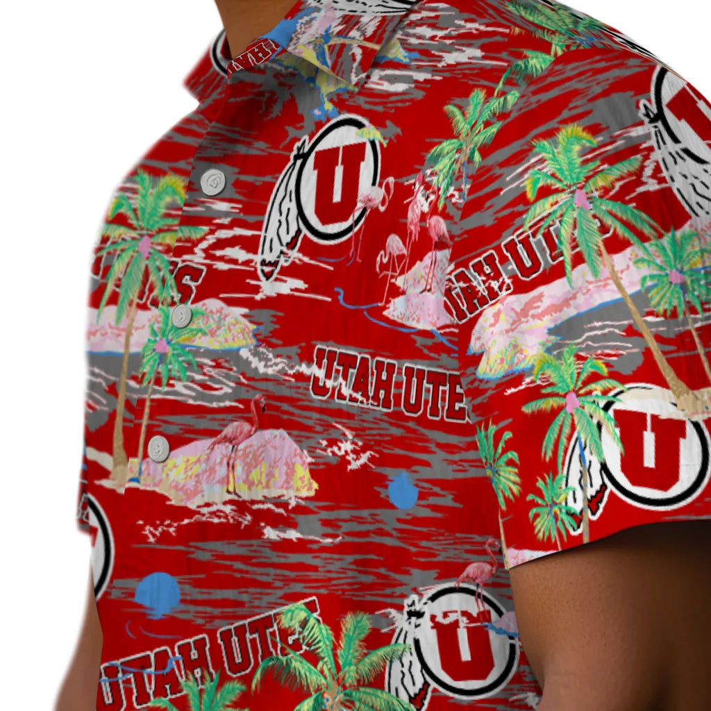 Utah Utes Flamingo Retreat 2026 Hawaiian Shirt – Moonbestprint