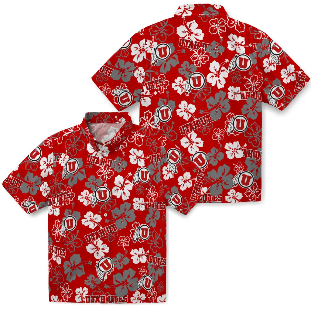 Utah Utes Hibiscus Bloom Hawaiian Shirt – Moonbestprint