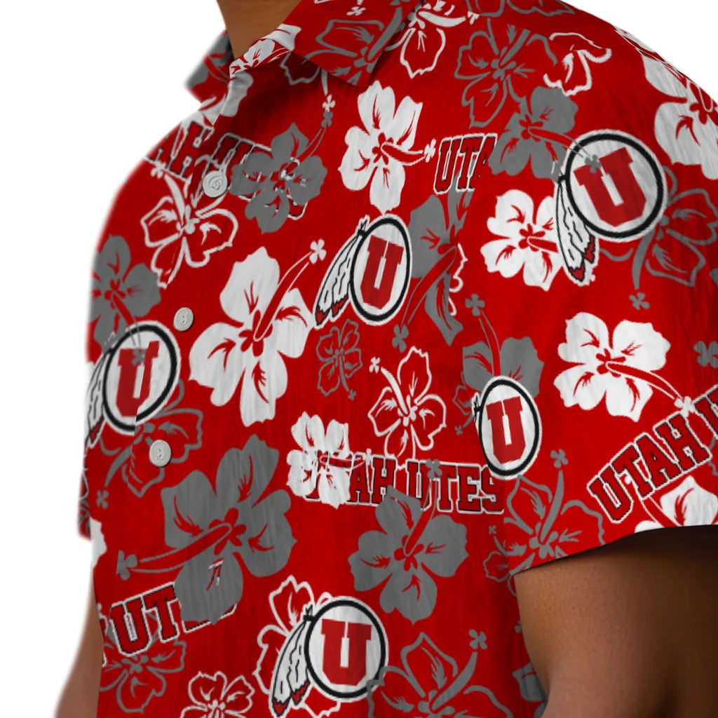 Utah Utes Hibiscus Bloom Hawaiian Shirt – Moonbestprint