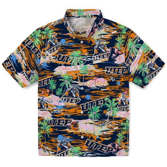 UTEP Miners Flamingo Retreat 2026 Hawaiian Shirt – Moonbestprint