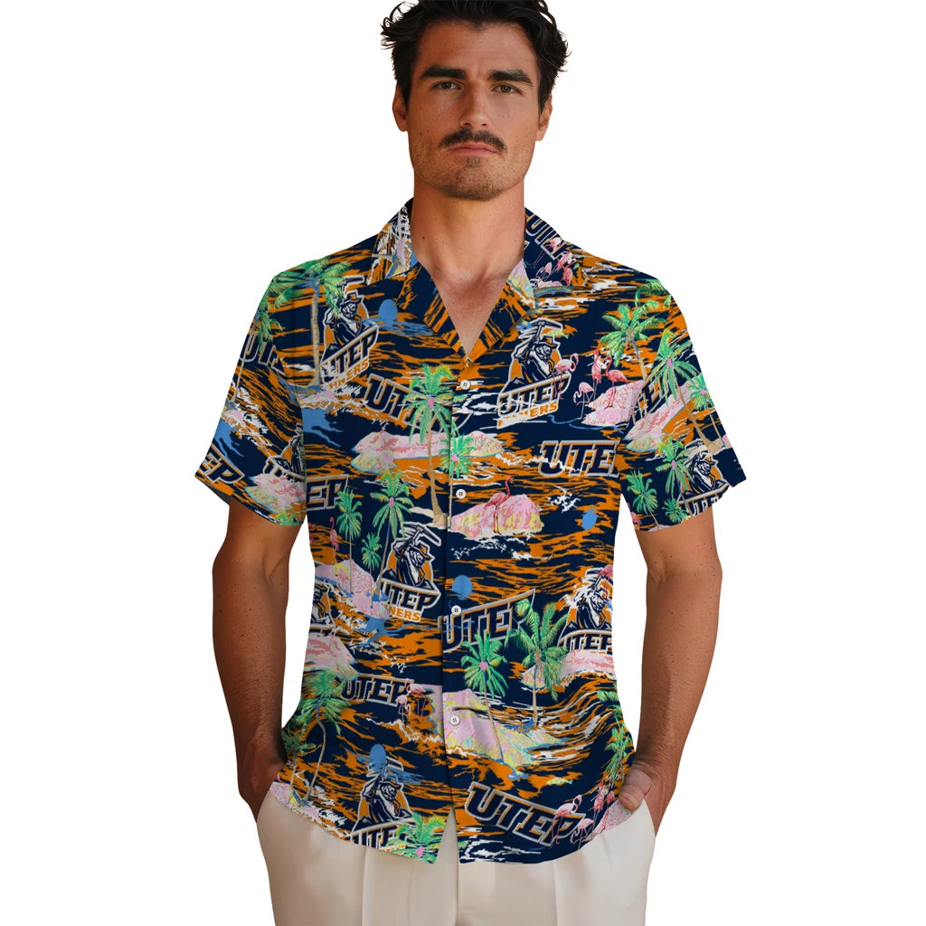 UTEP Miners Flamingo Retreat 2026 Hawaiian Shirt – Moonbestprint