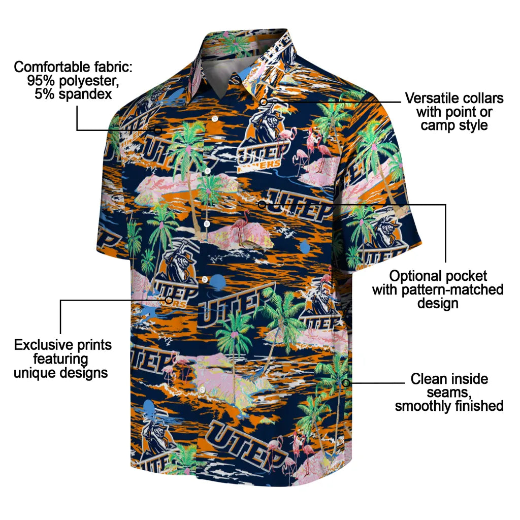UTEP Miners Flamingo Retreat 2026 Hawaiian Shirt – Moonbestprint