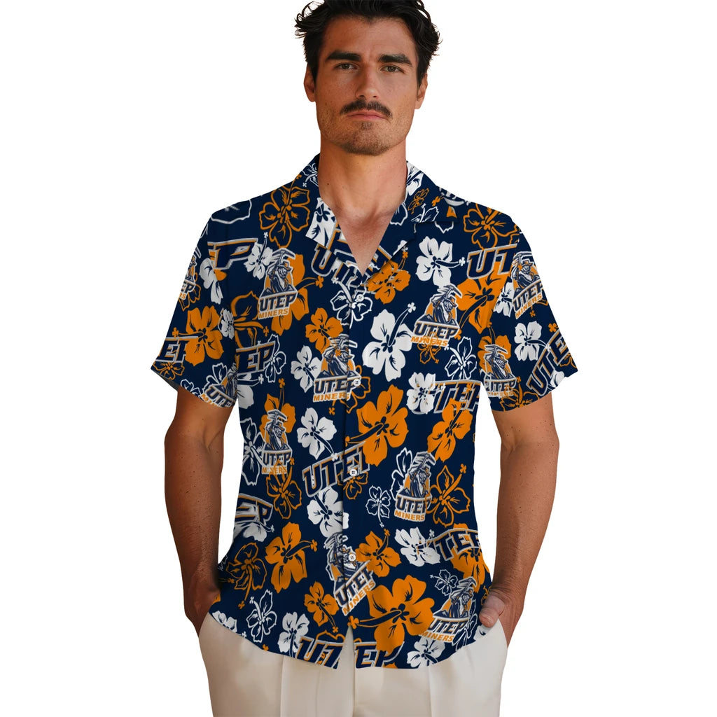 UTEP Miners Hibiscus Bloom Hawaiian Shirt – Moonbestprint