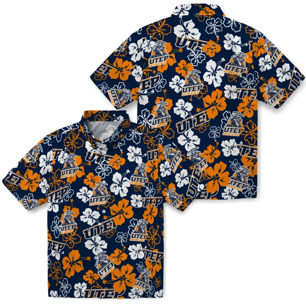 UTEP Miners Hibiscus Bloom Hawaiian Shirt – Moonbestprint