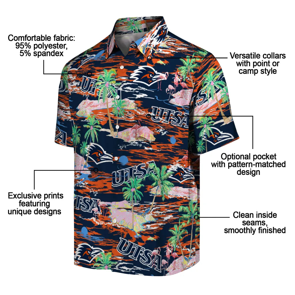 UTSA Roadrunners Flamingo Retreat 2026 Hawaiian Shirt – Moonbestprint