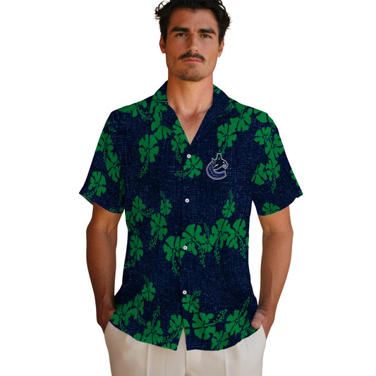 Vancouver Canucks Hawaiian Shirt - 50th State Flower | Moonbestprint
