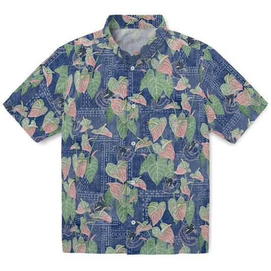 Vancouver Canucks Hawaiian Shirt - Anthurium Overlay | Moonbestprint