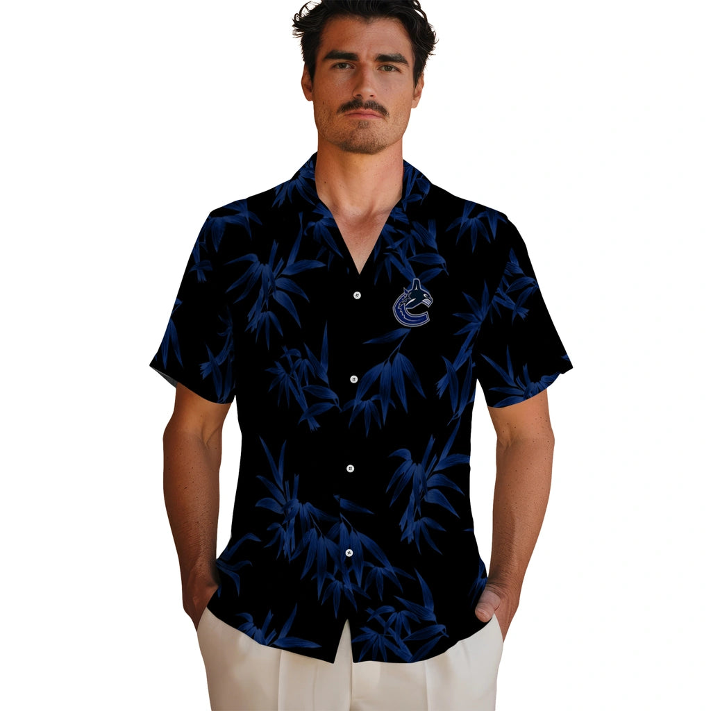 Vancouver Canucks Hawaiian Shirt - Bamboo Branches | Moonbestprint