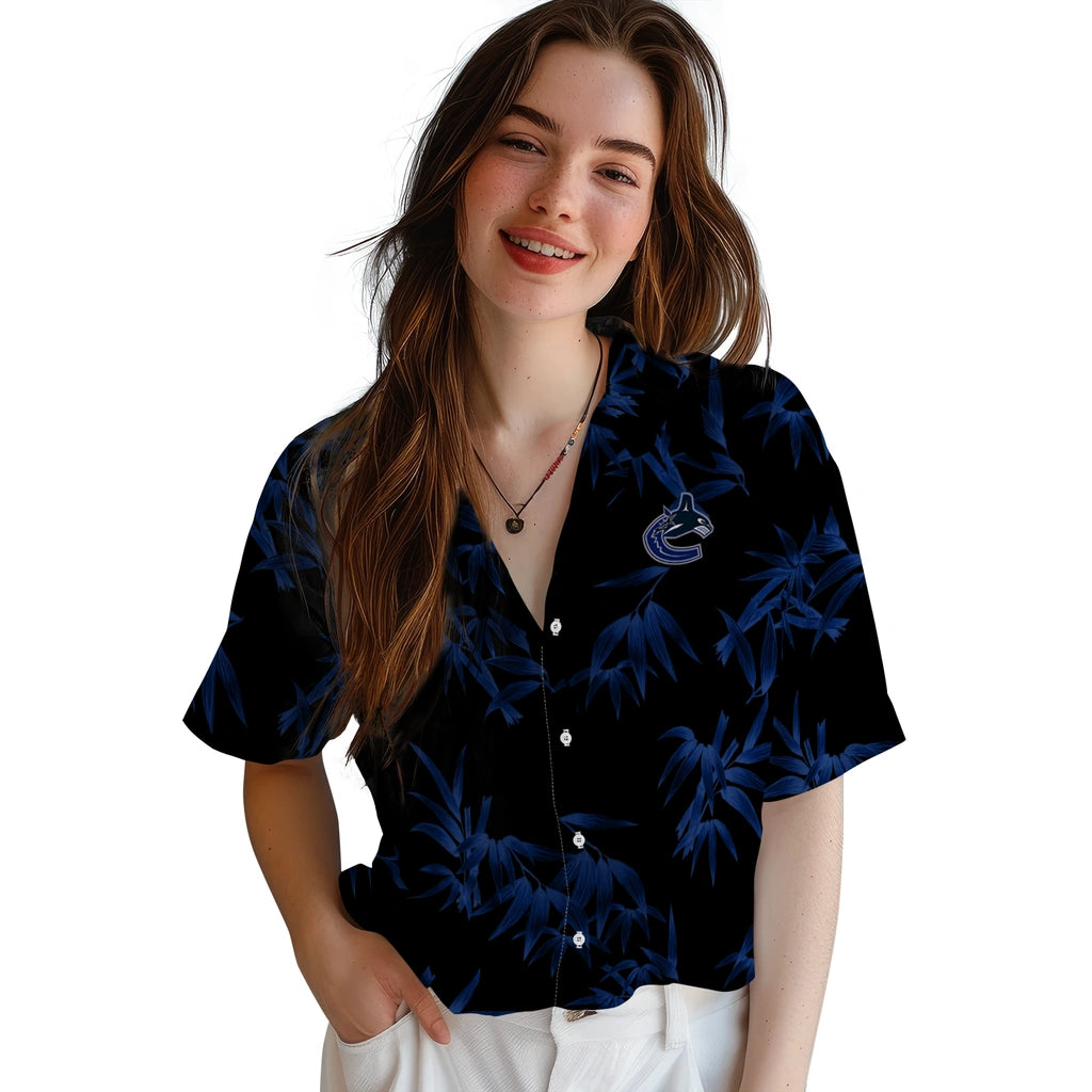 Vancouver Canucks Hawaiian Shirt - Bamboo Branches | Moonbestprint