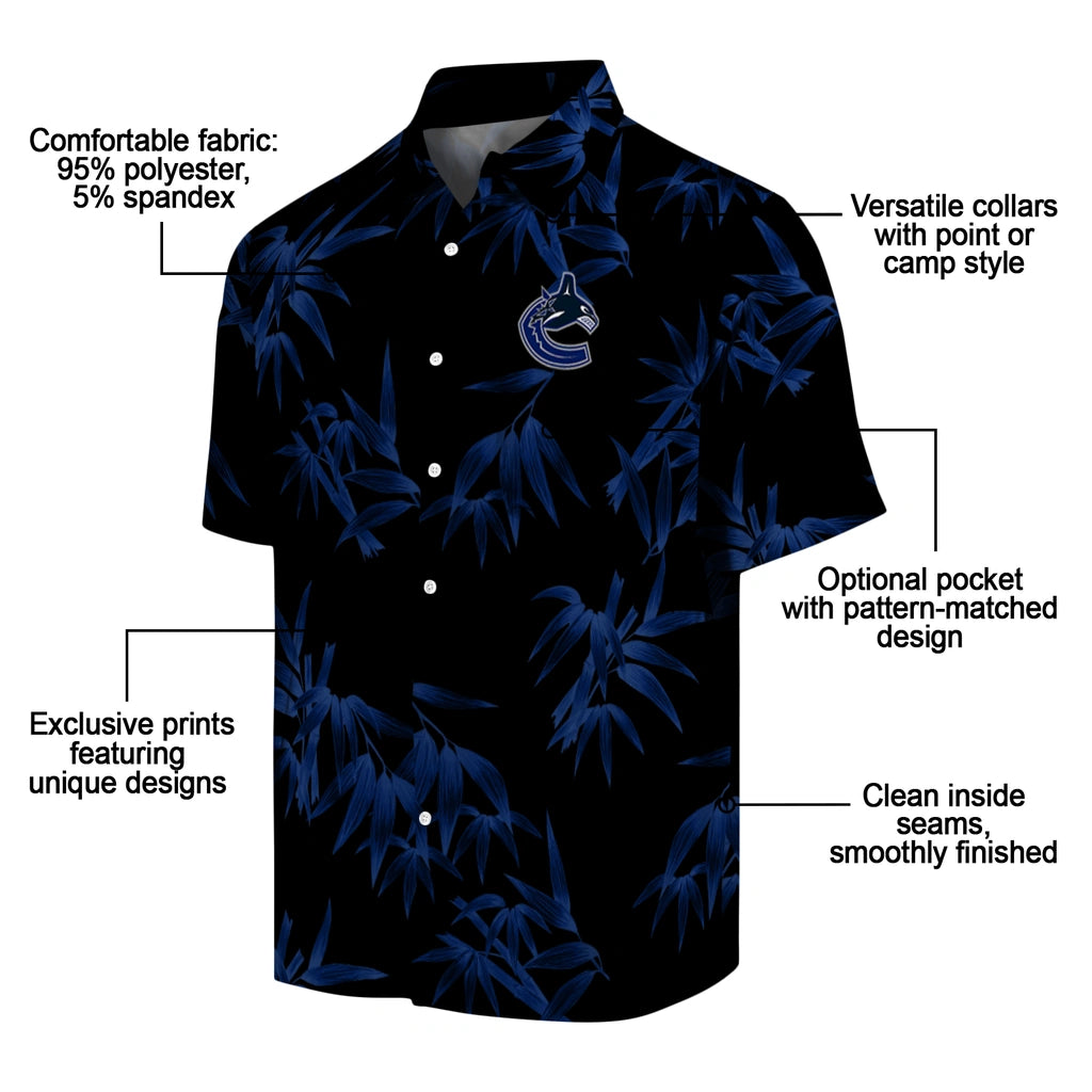 Vancouver Canucks Hawaiian Shirt - Bamboo Branches | Moonbestprint