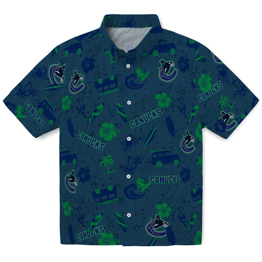 Vancouver Canucks Hawaiian Shirt - Beach Vibe | Moonbestprint