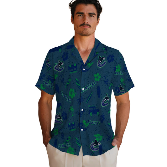 Vancouver Canucks Hawaiian Shirt - Beach Vibe | Moonbestprint