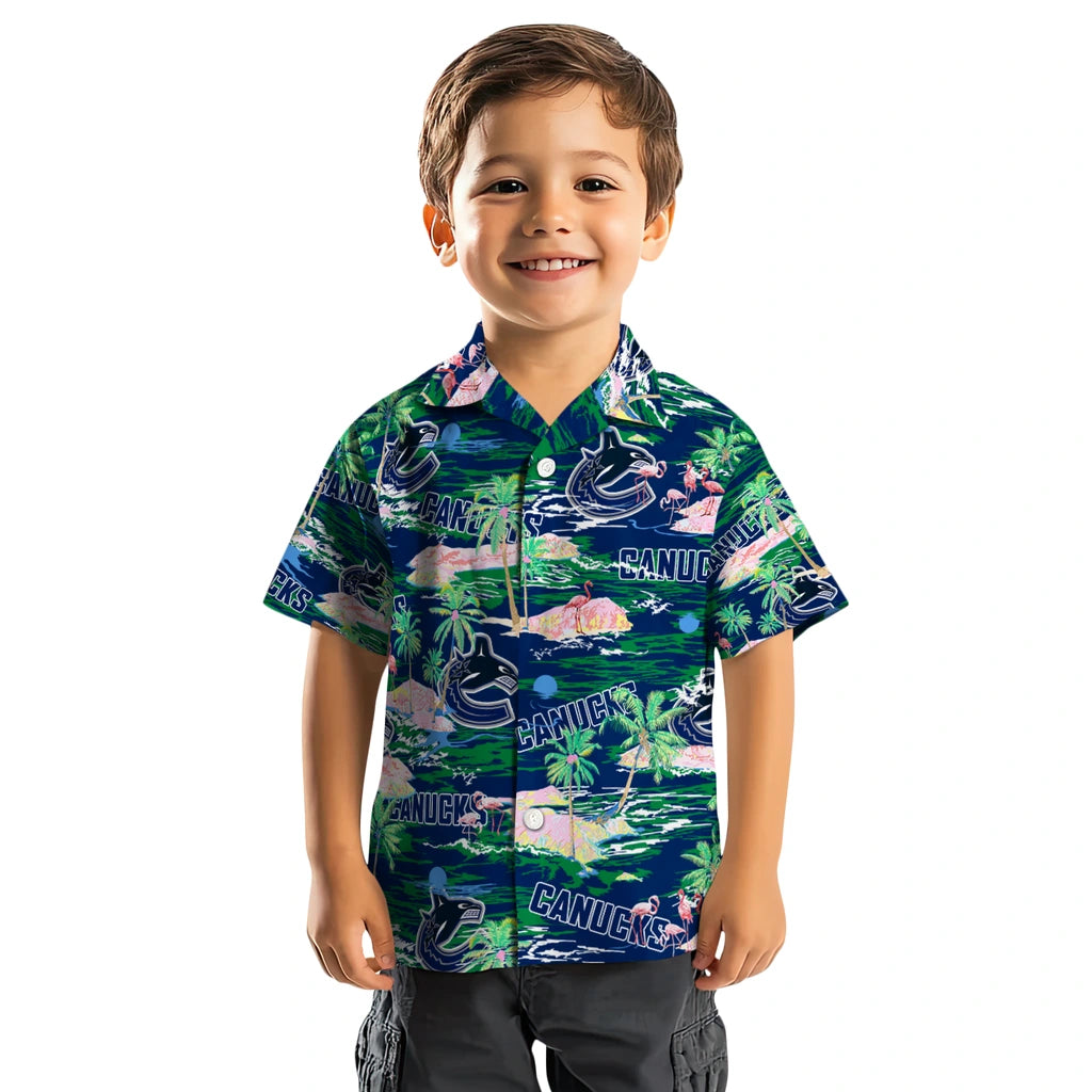 Vancouver Canucks Flamingo Retreat 2026 Hawaiian Shirt – Moonbestprint