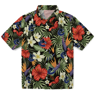 Vancouver Canucks Hawaiian Shirt - Hawaii Floral Hibiscus | Moonbestprint