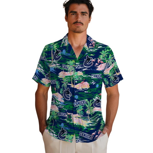 Vancouver Canucks Hawaiian Shirt - Hawaii Island | Moonbestprint