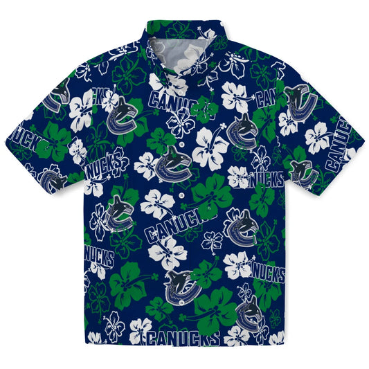 Vancouver Canucks Hibiscus Bloom Hawaiian Shirt – Moonbestprint