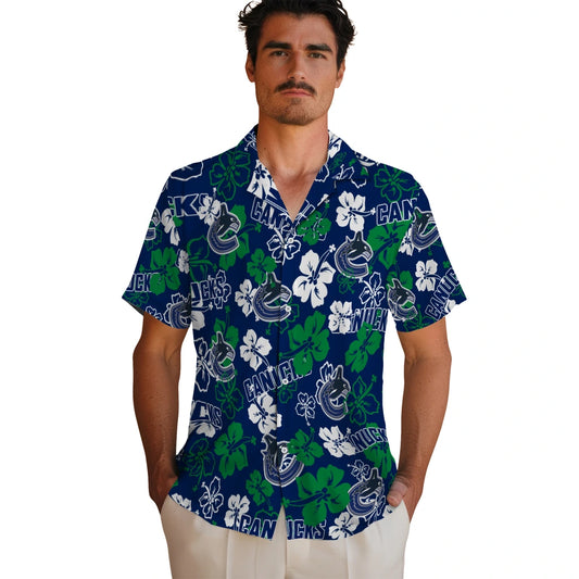 Vancouver Canucks Hibiscus Bloom Hawaiian Shirt – Moonbestprint
