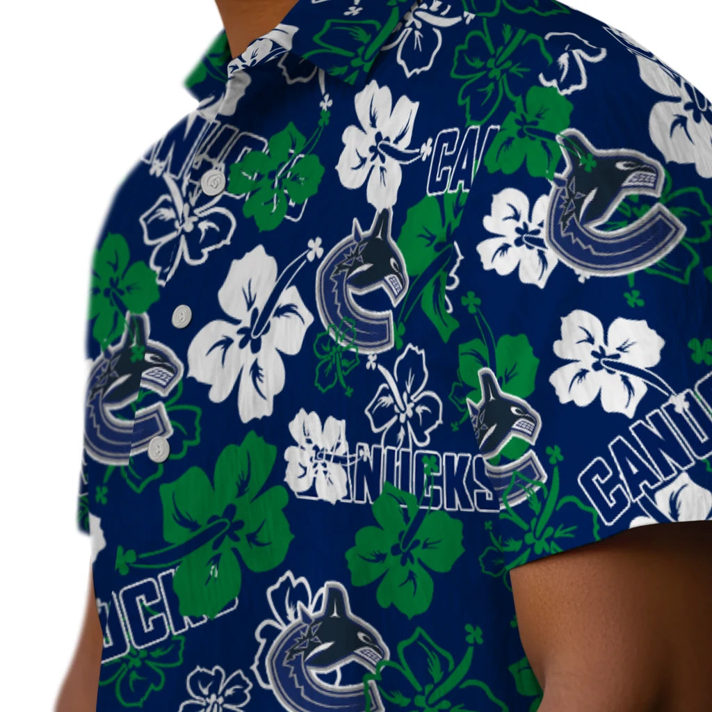 Vancouver Canucks Hibiscus Bloom Hawaiian Shirt – Moonbestprint