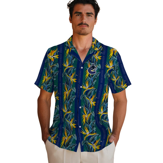 Vancouver Canucks Hawaiian Shirt - Paradise Vines | Moonbestprint