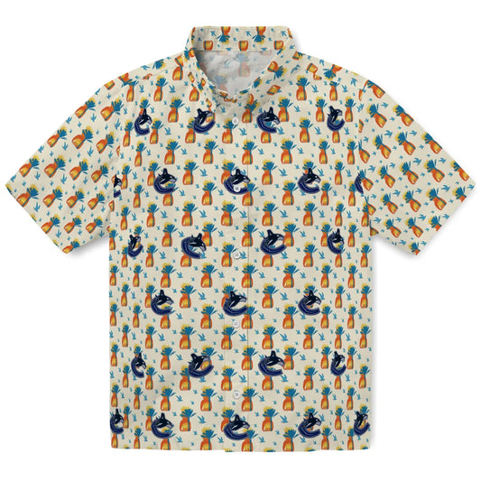 Vancouver Canucks Hawaiian Shirt - Pineapple Delight | Moonbestprint
