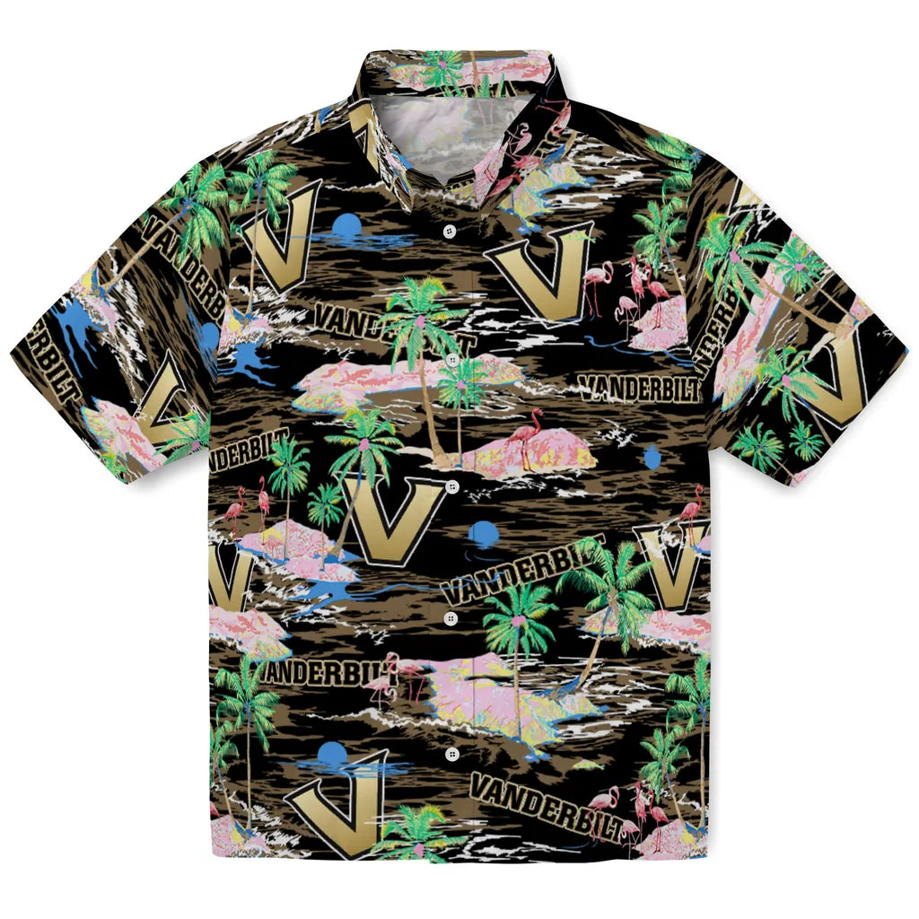 Vanderbilt Commodores Flamingo Retreat 2026 Hawaiian Shirt – Moonbestprint