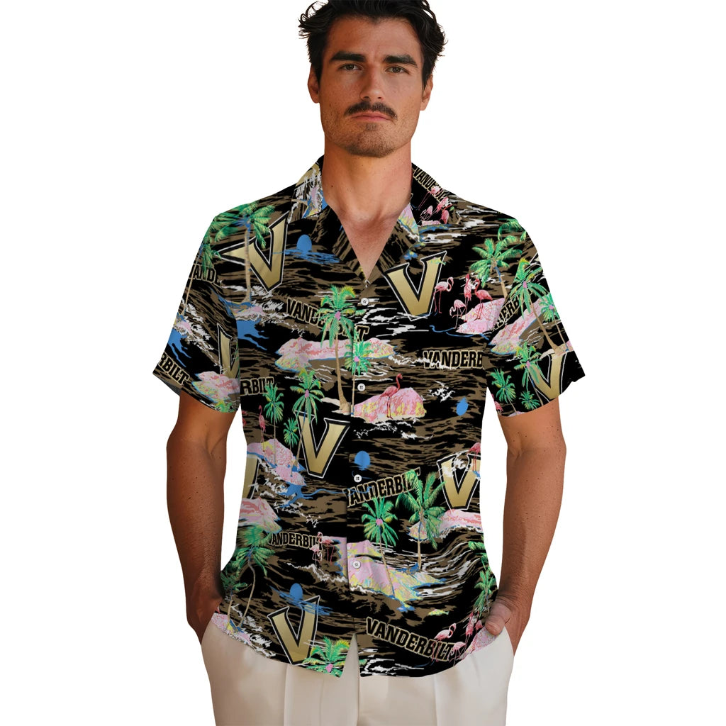 Vanderbilt Commodores Flamingo Retreat 2026 Hawaiian Shirt – Moonbestprint