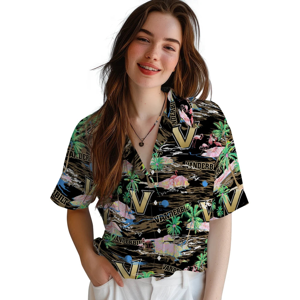 Vanderbilt Commodores Flamingo Retreat 2026 Hawaiian Shirt – Moonbestprint