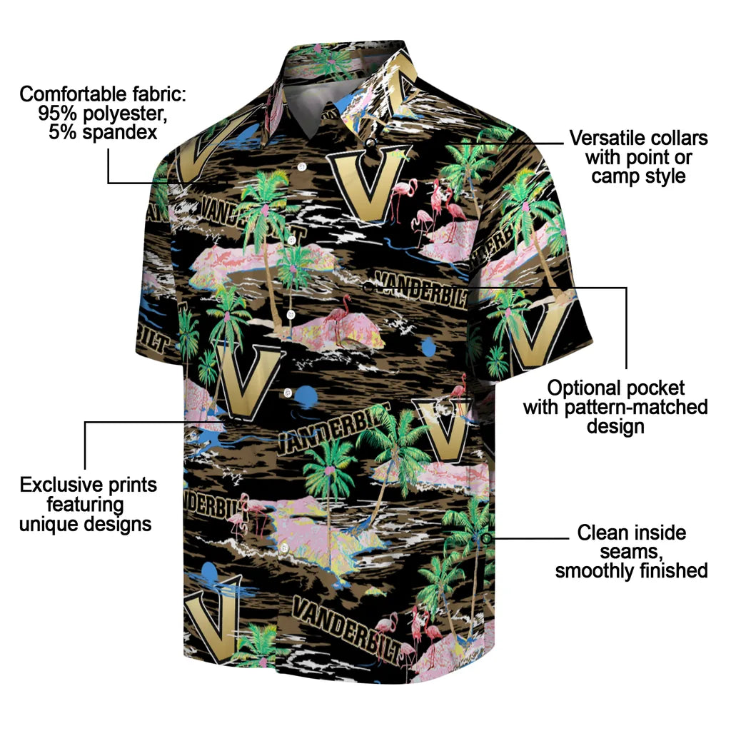 Vanderbilt Commodores Flamingo Retreat 2026 Hawaiian Shirt – Moonbestprint