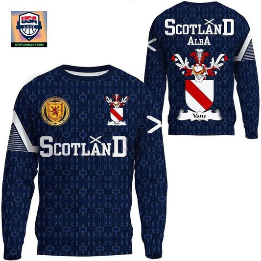 Vans Or Vaus Family Crest Sweater Scottish Home ? 1991 Style A7 ? Usalast