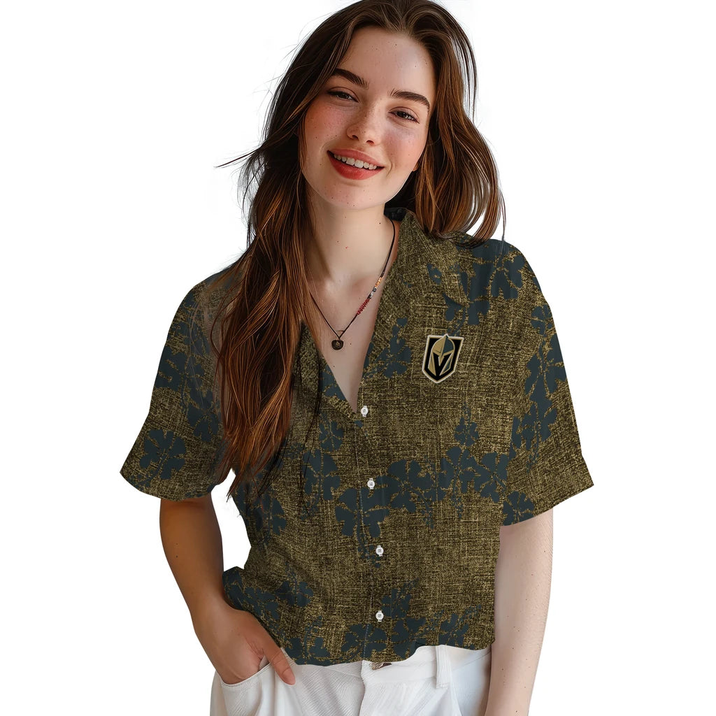 Vegas Golden Knights Hawaiian Shirt - 50th State Flower | Moonbestprint