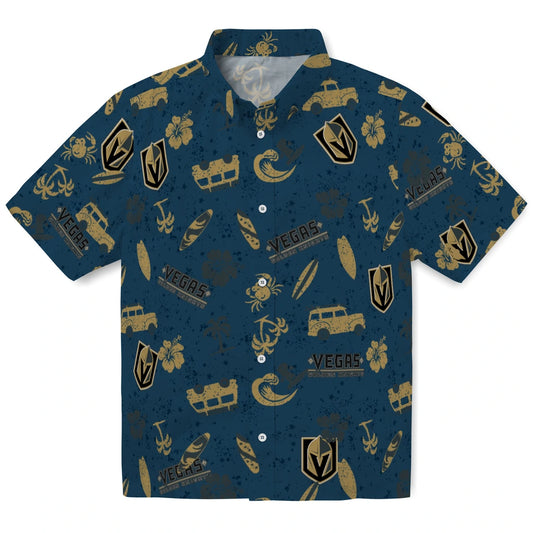 Vegas Golden Knights Hawaiian Shirt - Beach Vibe | Moonbestprint