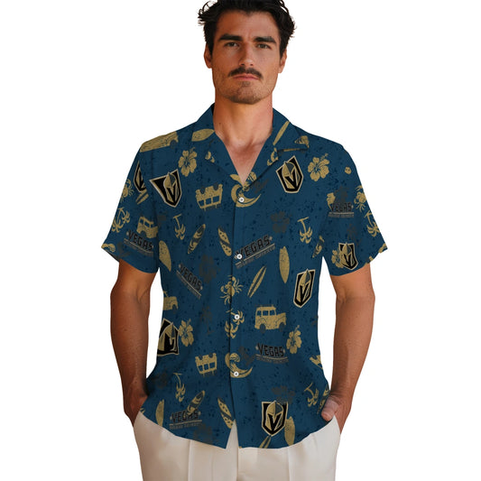 Vegas Golden Knights Hawaiian Shirt - Beach Vibe | Moonbestprint