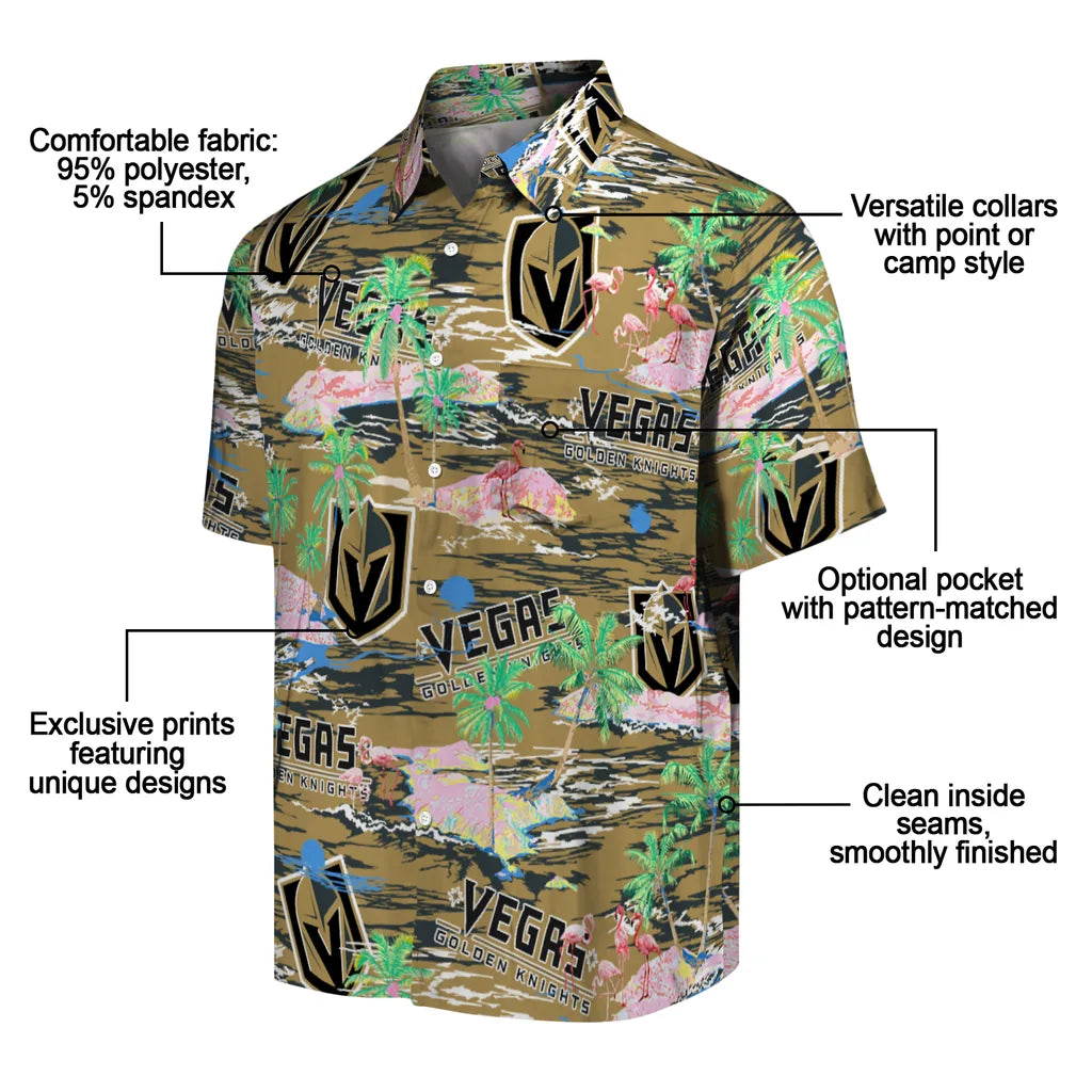 Vegas Golden Knights Flamingo Retreat 2026 Hawaiian Shirt – Moonbestprint